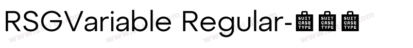 RSGVariable Regular字体转换 RSGVariable Regular字体转换